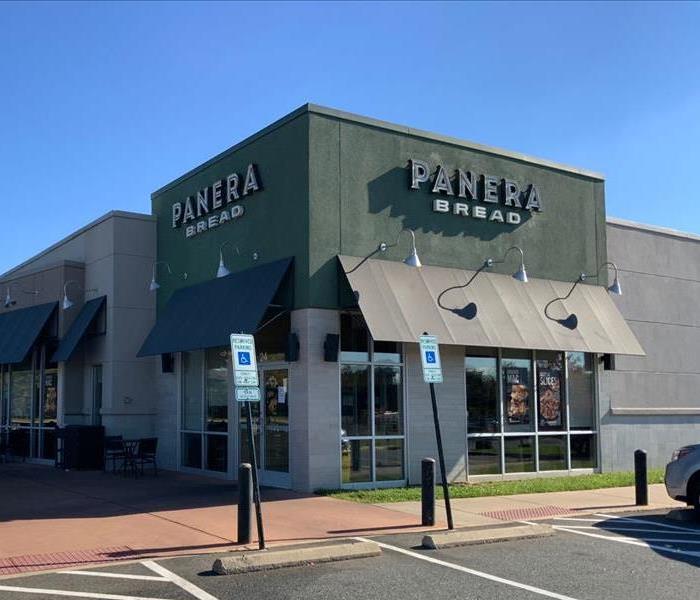 Panera Bread Outside Structure in shopping area